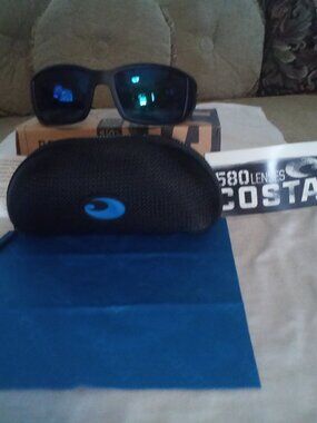 Costa del Mar Black Fin 580 P Blk/Blue